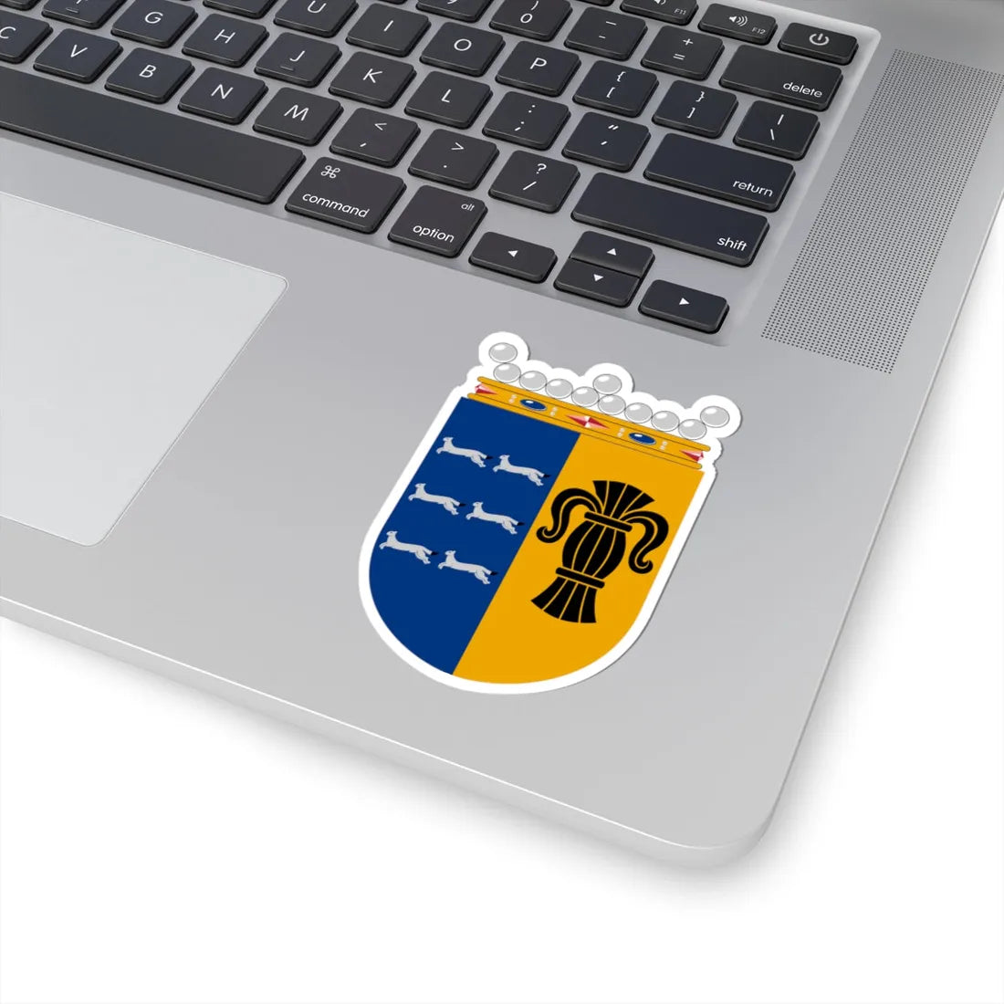 Coat of arms of Vaasa Province (Finland) (Coat of Arms) STICKER Vinyl Kiss-Cut Decal - The Sticker Space