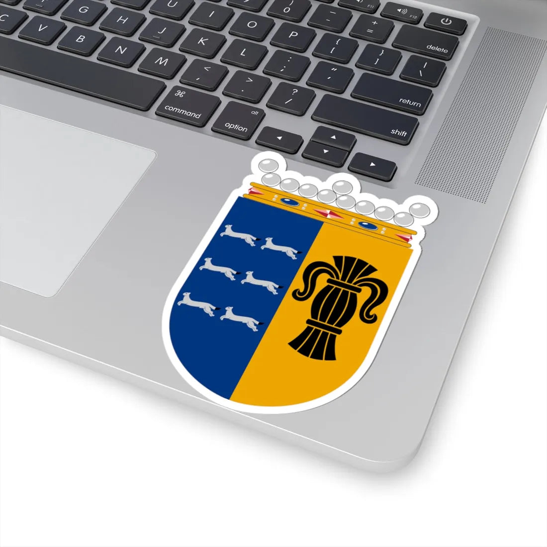 Coat of arms of Vaasa Province (Finland) (Coat of Arms) STICKER Vinyl Kiss-Cut Decal - The Sticker Space