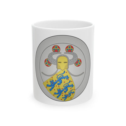 Coat of arms of Valdemar IV of Denmark - White Coffee Mug-11oz-The Sticker Space