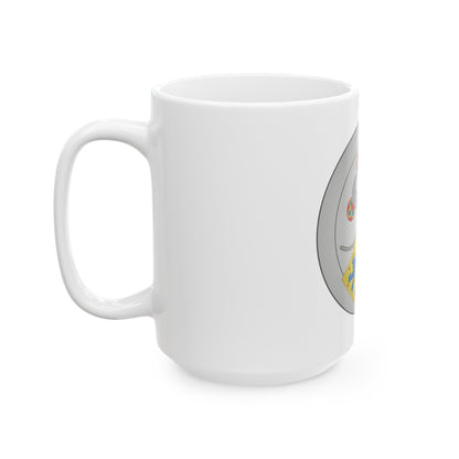 Coat of arms of Valdemar IV of Denmark - White Coffee Mug-The Sticker Space