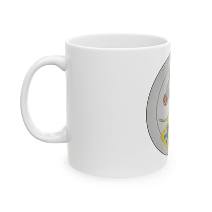 Coat of arms of Valdemar IV of Denmark - White Coffee Mug-The Sticker Space