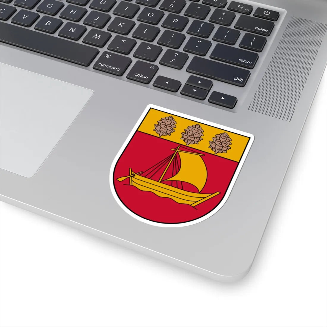 Coat of Arms of Valdemārpils (Latvia) (Coat of Arms) STICKER Vinyl Kiss-Cut Decal - The Sticker Space