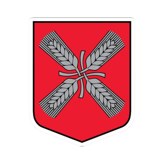 Coat of Arms of Valdgales pagasts (Latvia) (Coat of Arms) STICKER Vinyl Kiss-Cut Decal 2 Inch White - The Sticker Space