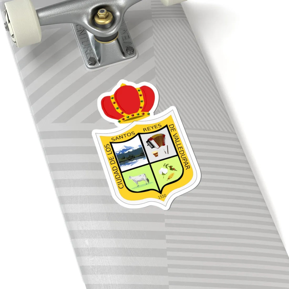 Coat of arms of Valledupar (Colombia) (Coat of Arms) STICKER Vinyl Kiss-Cut Decal - The Sticker Space