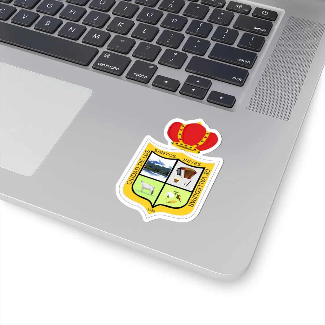 Coat of arms of Valledupar (Colombia) (Coat of Arms) STICKER Vinyl Kiss-Cut Decal - The Sticker Space