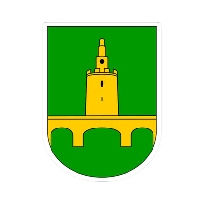 Coat of arms of Valpovo (Croatia) (Coat of Arms) STICKER Vinyl Kiss-Cut Decal 2 Inch White - The Sticker Space