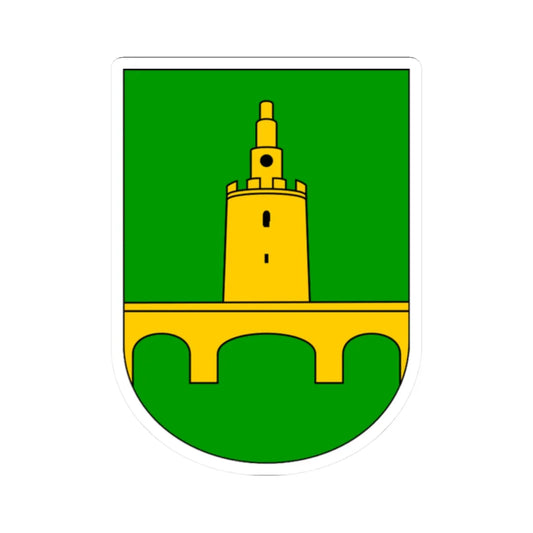 Coat of arms of Valpovo (Croatia) (Coat of Arms) STICKER Vinyl Kiss-Cut Decal 2 Inch White - The Sticker Space