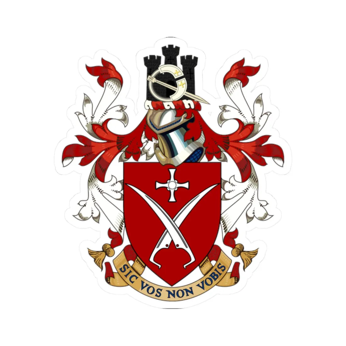 Coat of Arms of Van Mildert College Durham University (England) (Coat of Arms) STICKER Vinyl Kiss-Cut Decal 2 Inch White - The Sticker Space