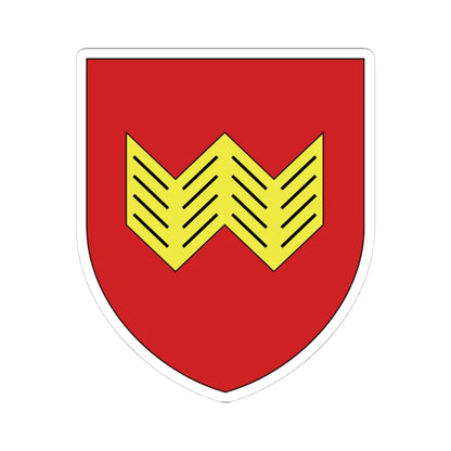 Coat of Arms of Vałožyn Belarus (Belarus) (Coat of Arms) STICKER Vinyl Kiss-Cut Decal 4 Inch White - The Sticker Space