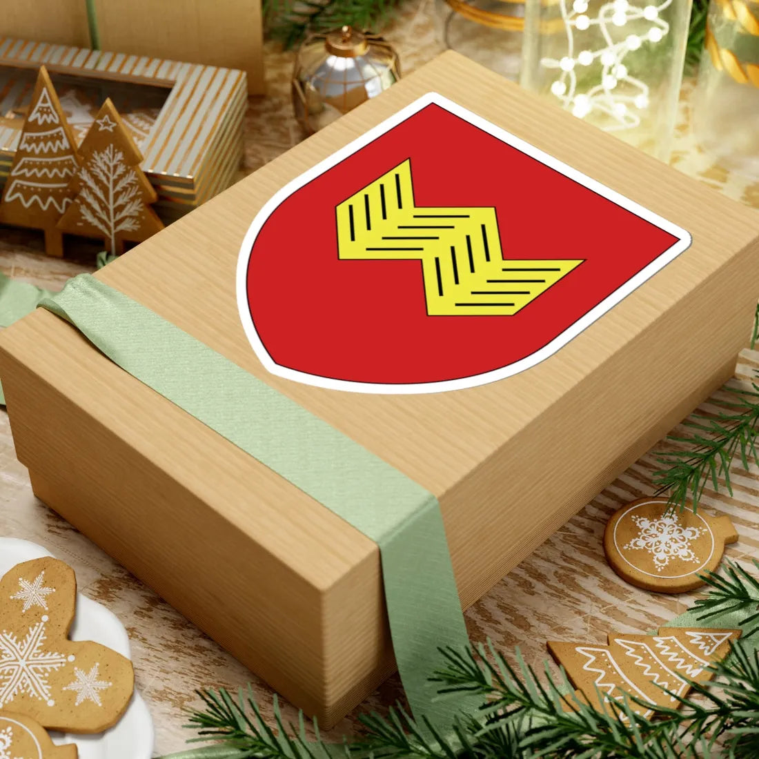 Coat of Arms of Vałožyn Belarus (Belarus) (Coat of Arms) STICKER Vinyl Kiss-Cut Decal - The Sticker Space