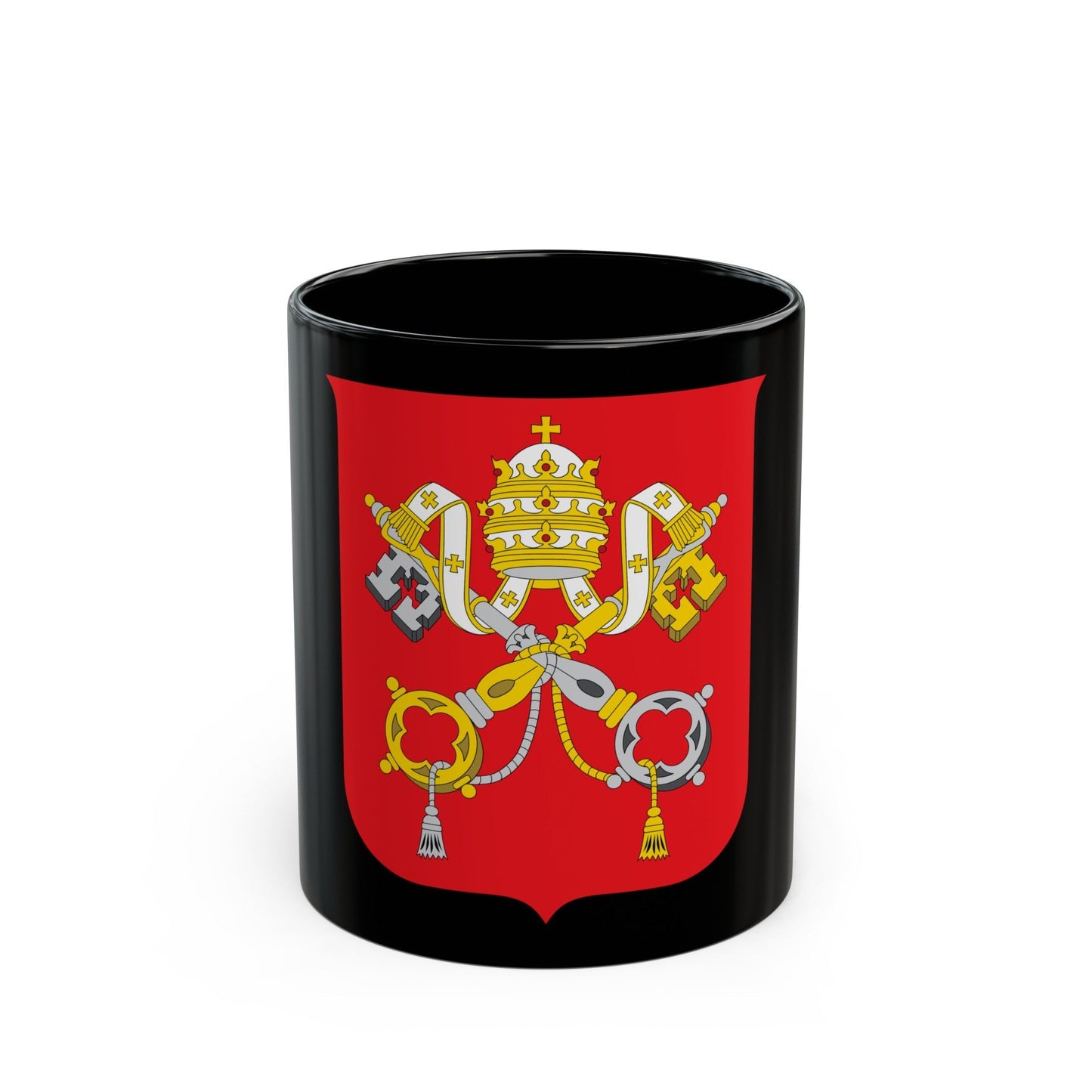 Coat of arms of Vatican City State - Black Coffee Mug-11oz-The Sticker Space