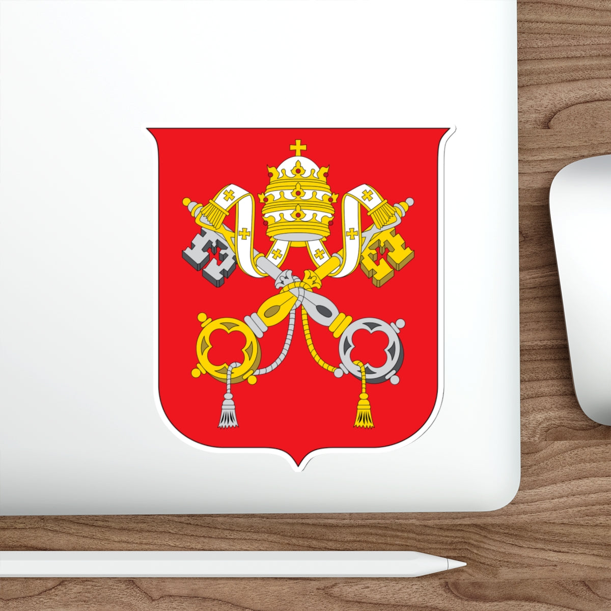 Coat of arms of Vatican City State STICKER Vinyl Die-Cut Decal-The Sticker Space