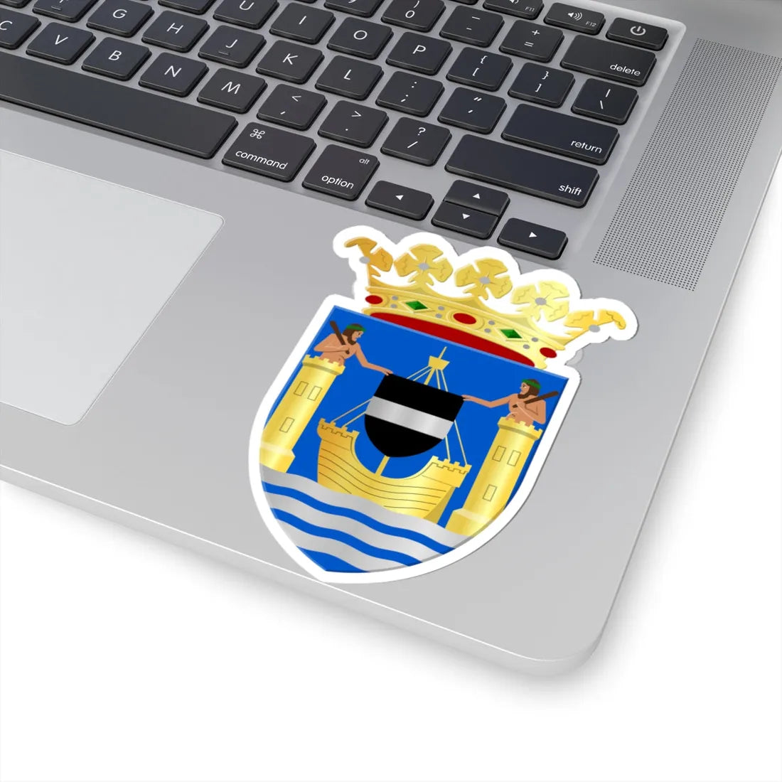 Coat of arms of Veere (Netherlands) (Coat of Arms) STICKER Vinyl Kiss-Cut Decal - The Sticker Space