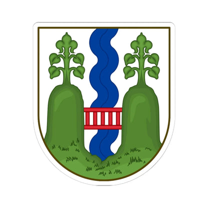 Coat of arms of Vejle (Denmark) (Coat of Arms) STICKER Vinyl Kiss-Cut Decal 6 Inch White - The Sticker Space