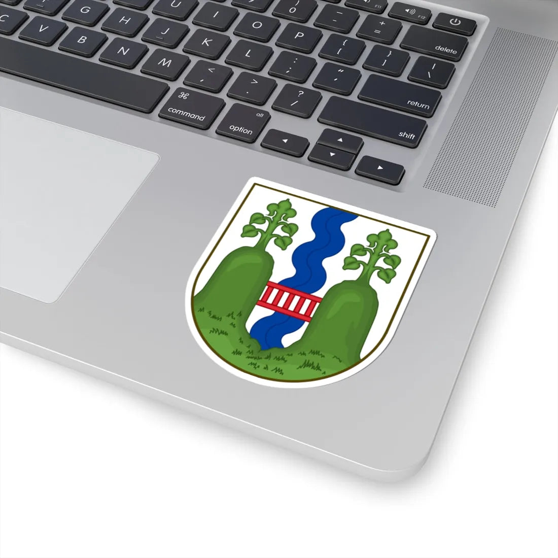 Coat of arms of Vejle (Denmark) (Coat of Arms) STICKER Vinyl Kiss-Cut Decal - The Sticker Space