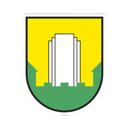 Coat of arms of Velenje (Slovenia) (Coat of Arms) STICKER Vinyl Kiss-Cut Decal 2 Inch White - The Sticker Space