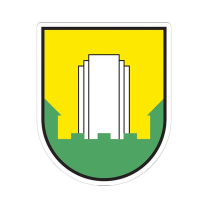 Coat of arms of Velenje (Slovenia) (Coat of Arms) STICKER Vinyl Kiss-Cut Decal 6 Inch White - The Sticker Space