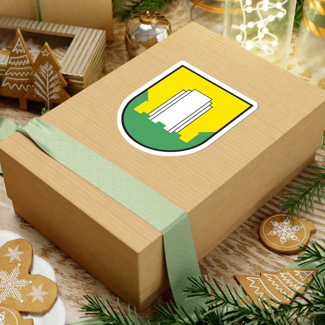 Coat of arms of Velenje (Slovenia) (Coat of Arms) STICKER Vinyl Kiss-Cut Decal - The Sticker Space