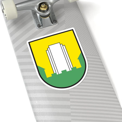Coat of arms of Velenje (Slovenia) (Coat of Arms) STICKER Vinyl Kiss-Cut Decal - The Sticker Space
