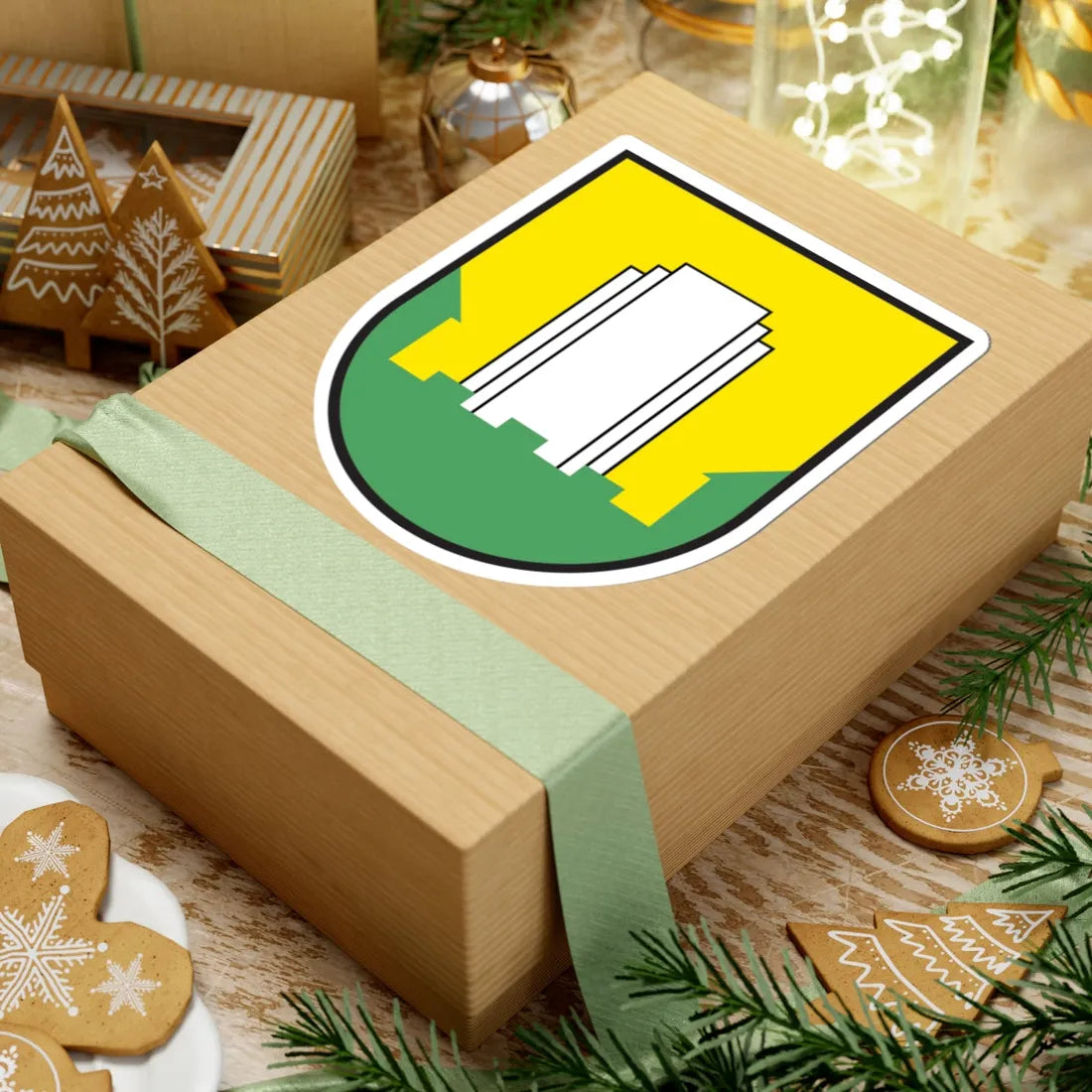 Coat of arms of Velenje (Slovenia) (Coat of Arms) STICKER Vinyl Kiss-Cut Decal - The Sticker Space