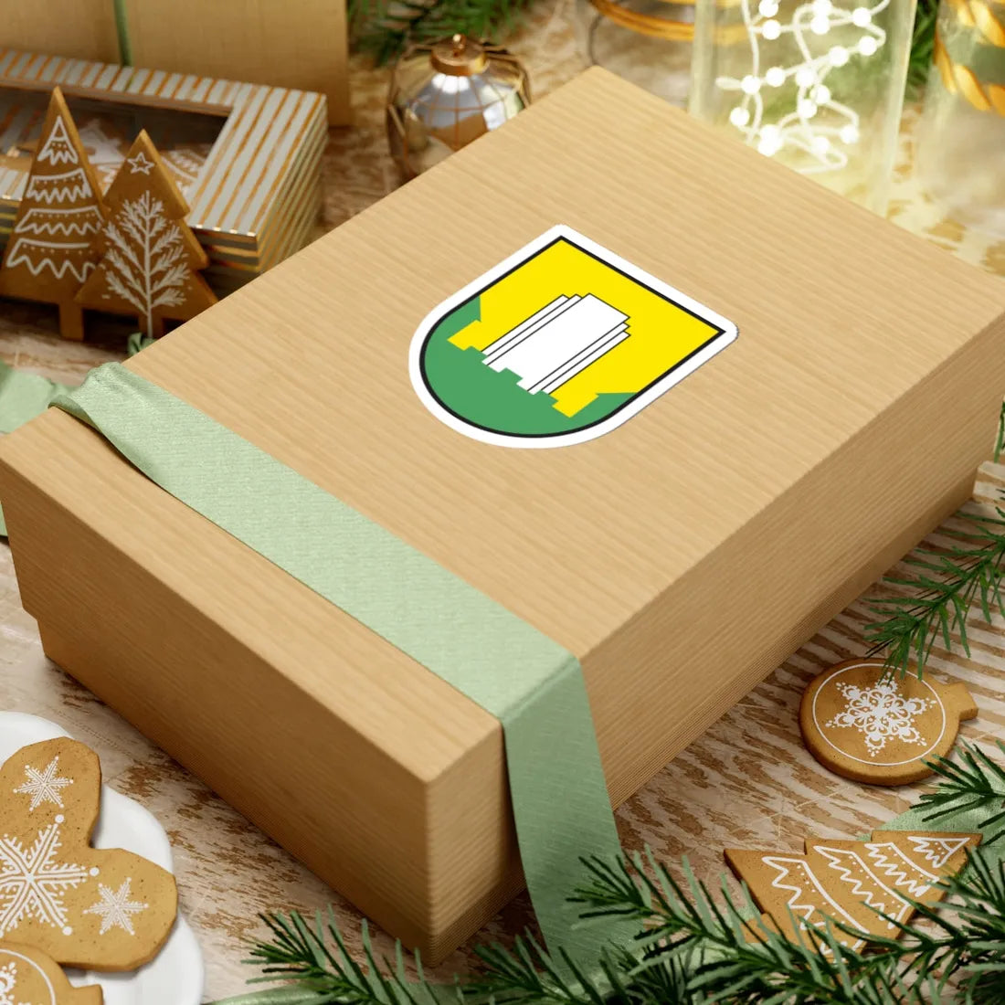 Coat of arms of Velenje (Slovenia) (Coat of Arms) STICKER Vinyl Kiss-Cut Decal - The Sticker Space