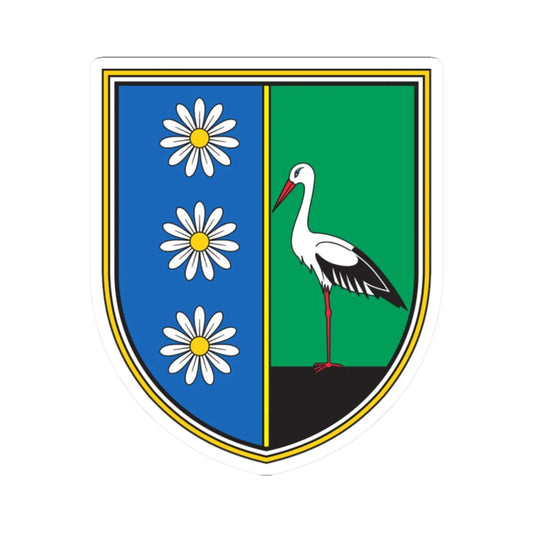 Coat of arms of Velika Polana (Slovenia) (Coat of Arms) STICKER Vinyl Kiss-Cut Decal 2 Inch White - The Sticker Space