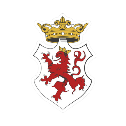 Coat of arms of Venetian Cyprus (Italy) (Coat of Arms) STICKER Vinyl Kiss-Cut Decal 2 Inch White - The Sticker Space