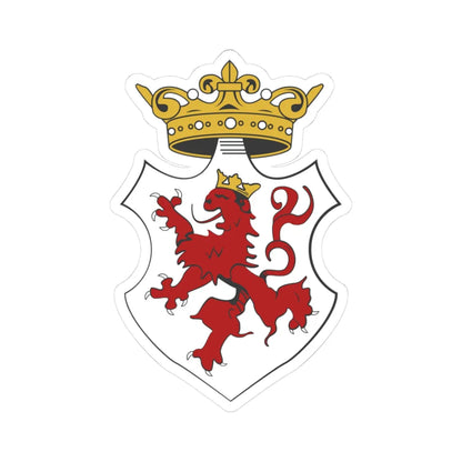 Coat of arms of Venetian Cyprus (Italy) (Coat of Arms) STICKER Vinyl Kiss-Cut Decal 3 Inch White - The Sticker Space