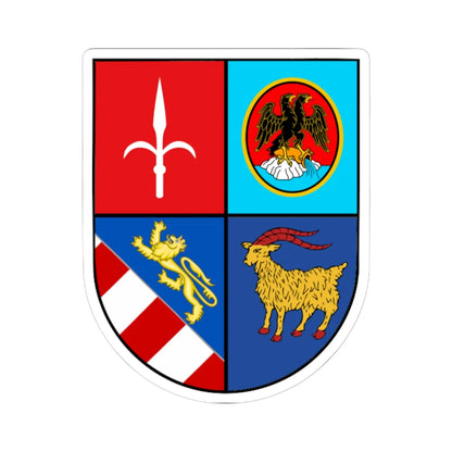 Coat of arms of Venezia Giulia (Italy) (Coat of Arms) STICKER Vinyl Kiss-Cut Decal 6 Inch White - The Sticker Space