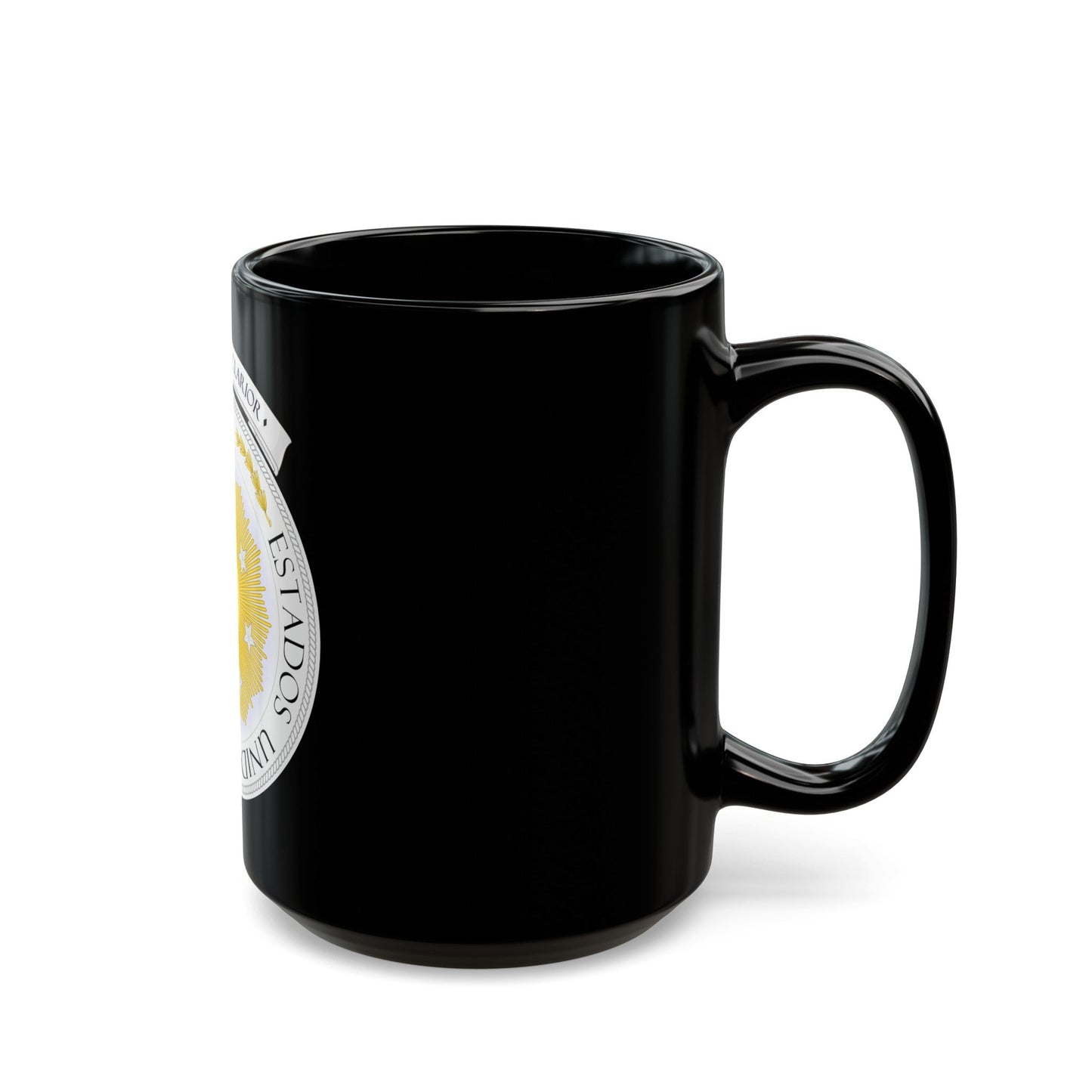 Coat of arms of Venezuela (1810) - Black Coffee Mug-The Sticker Space