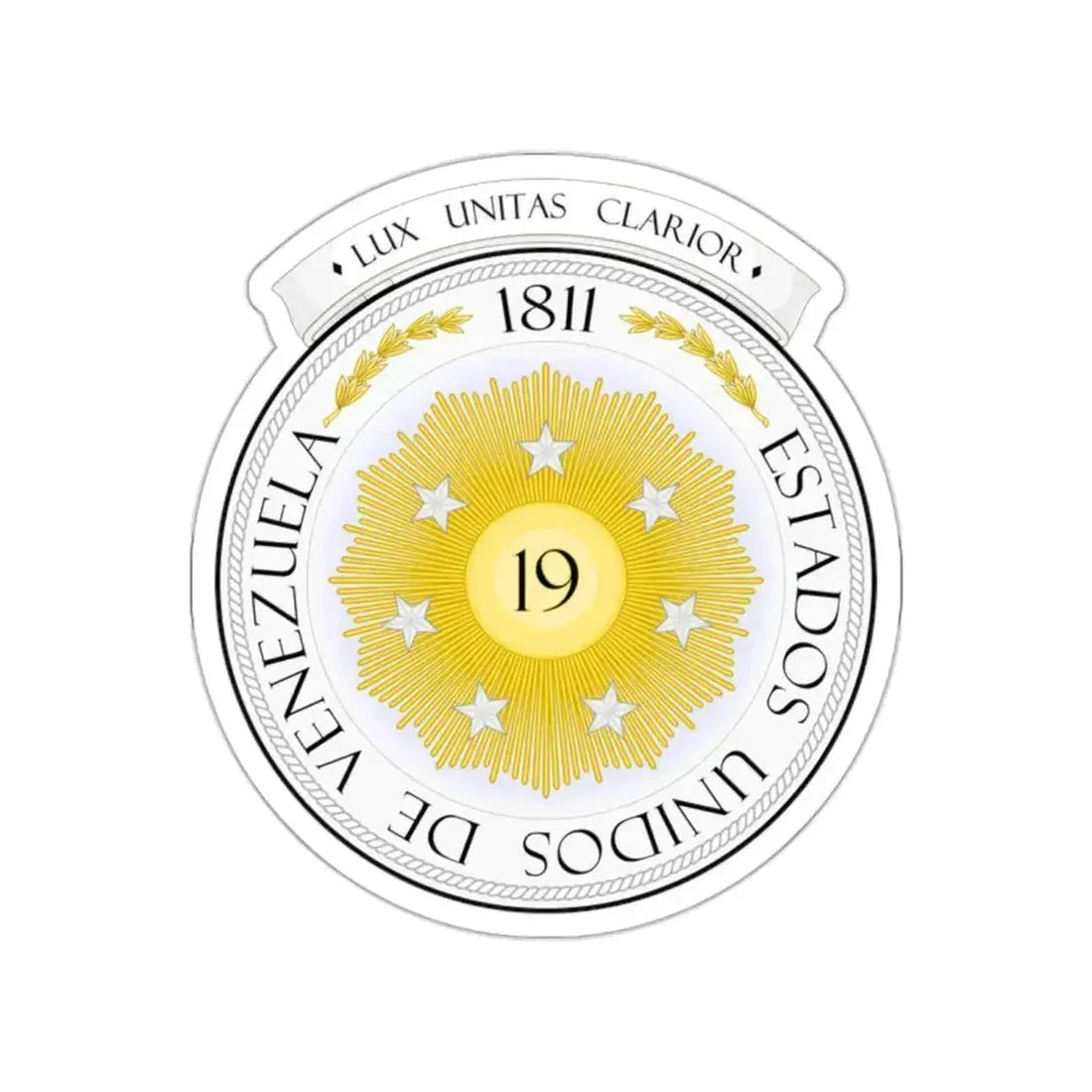 Coat of arms of Venezuela (1810) STICKER Vinyl Die-Cut Decal 2 Inch - The Sticker Space