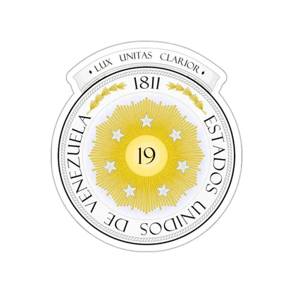 Coat of arms of Venezuela (1810) STICKER Vinyl Die-Cut Decal 2 Inch - The Sticker Space