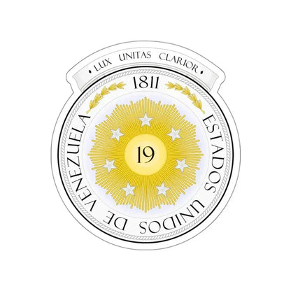 Coat of arms of Venezuela (1810) STICKER Vinyl Die-Cut Decal 3 Inch - The Sticker Space