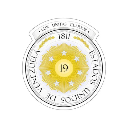 Coat of arms of Venezuela (1810) STICKER Vinyl Die-Cut Decal 4 Inch - The Sticker Space