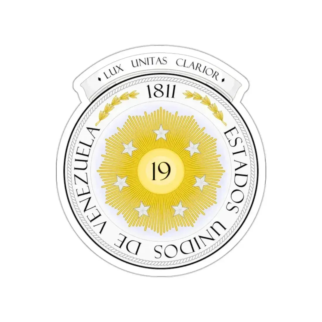 Coat of arms of Venezuela (1810) STICKER Vinyl Die-Cut Decal - The Sticker Space