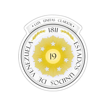 Coat of arms of Venezuela (1810) STICKER Vinyl Die-Cut Decal - The Sticker Space