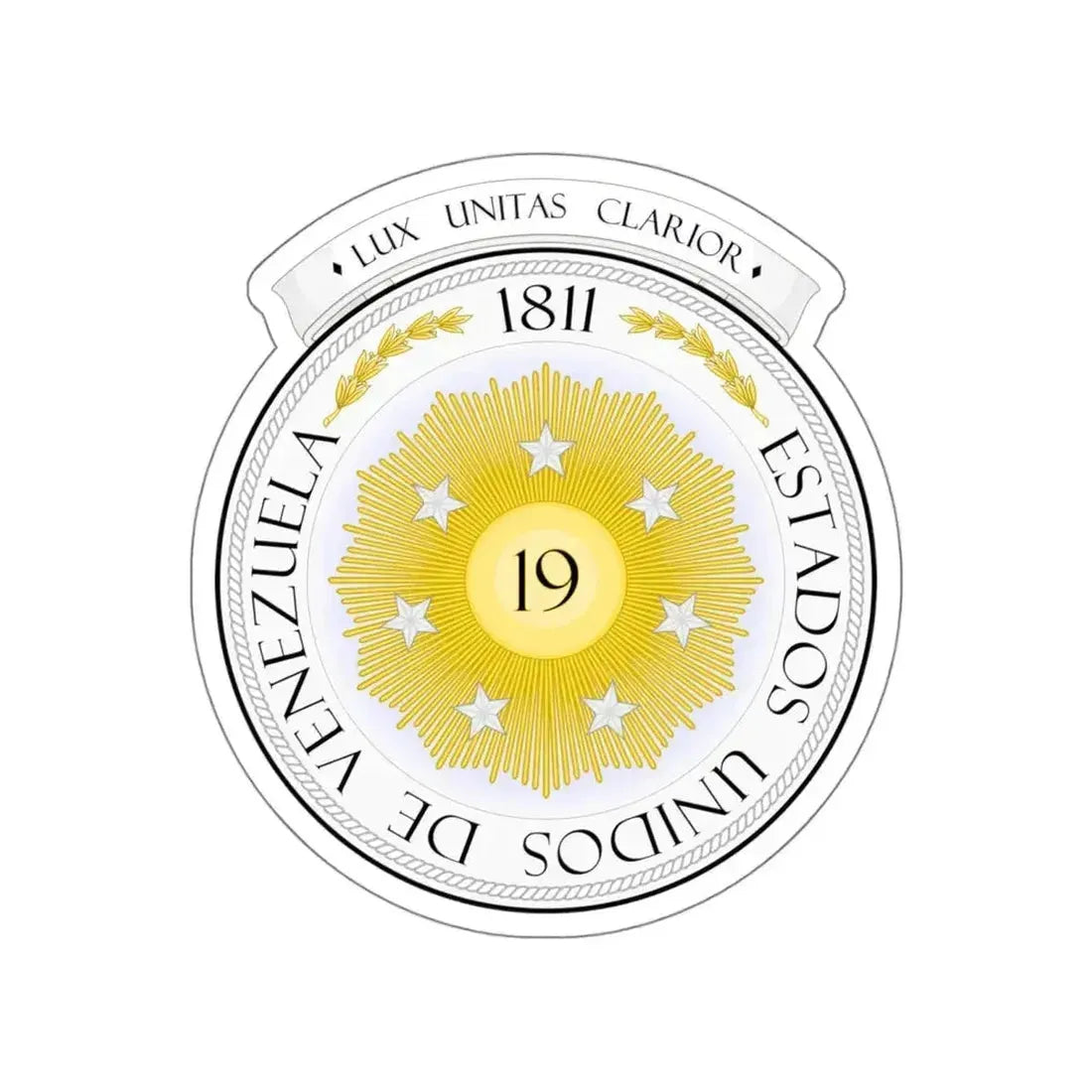 Coat of arms of Venezuela (1810) STICKER Vinyl Die-Cut Decal - The Sticker Space