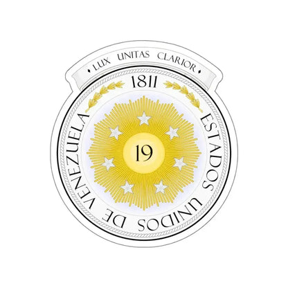 Coat of arms of Venezuela (1810) STICKER Vinyl Die-Cut Decal - The Sticker Space