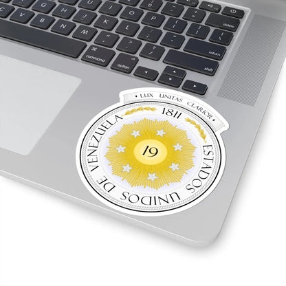 Coat of arms of Venezuela (1810) - STICKER Vinyl Kiss-Cut Decal - The Sticker Space