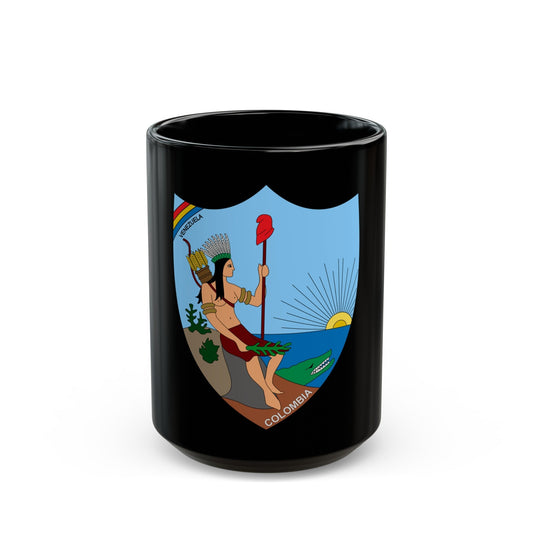 Coat of arms of Venezuela (1811) - Black Coffee Mug-15oz-The Sticker Space