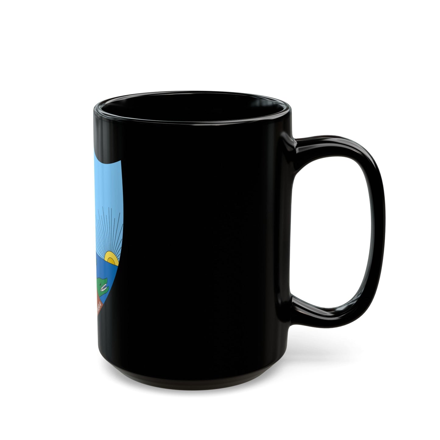 Coat of arms of Venezuela (1811) - Black Coffee Mug-The Sticker Space