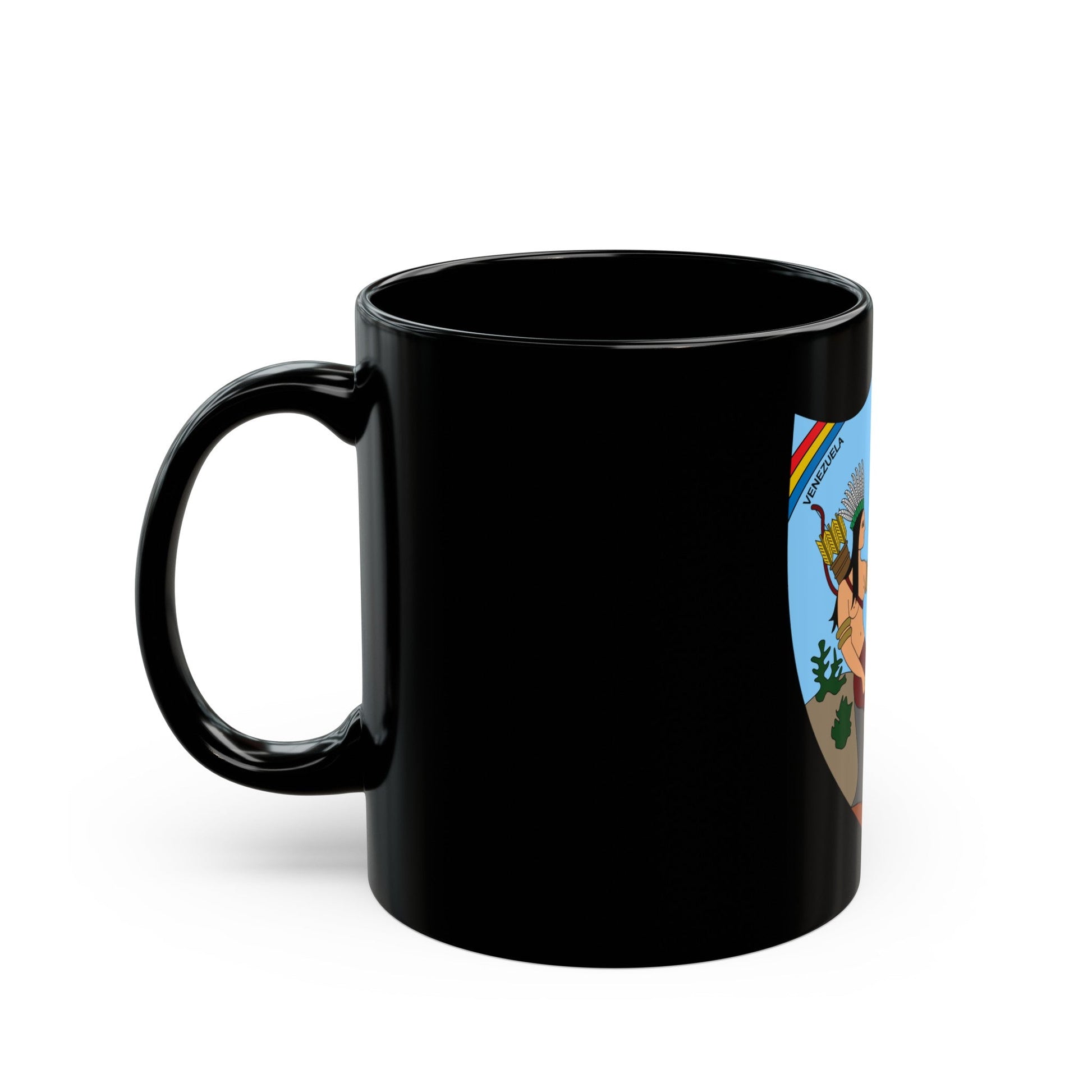 Coat of arms of Venezuela (1811) - Black Coffee Mug-The Sticker Space