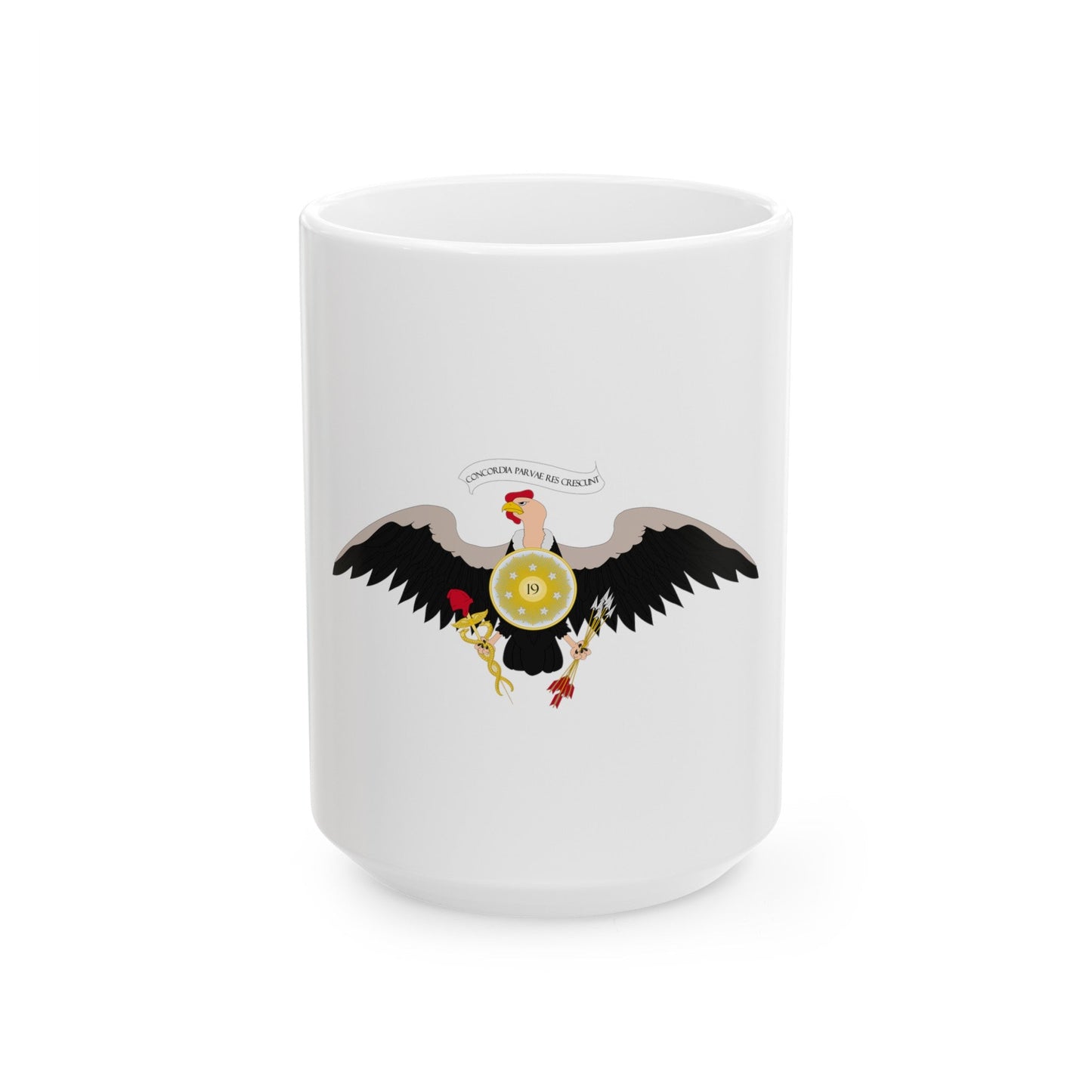 Coat of arms of Venezuela (1812) - White Coffee Mug-15oz-The Sticker Space