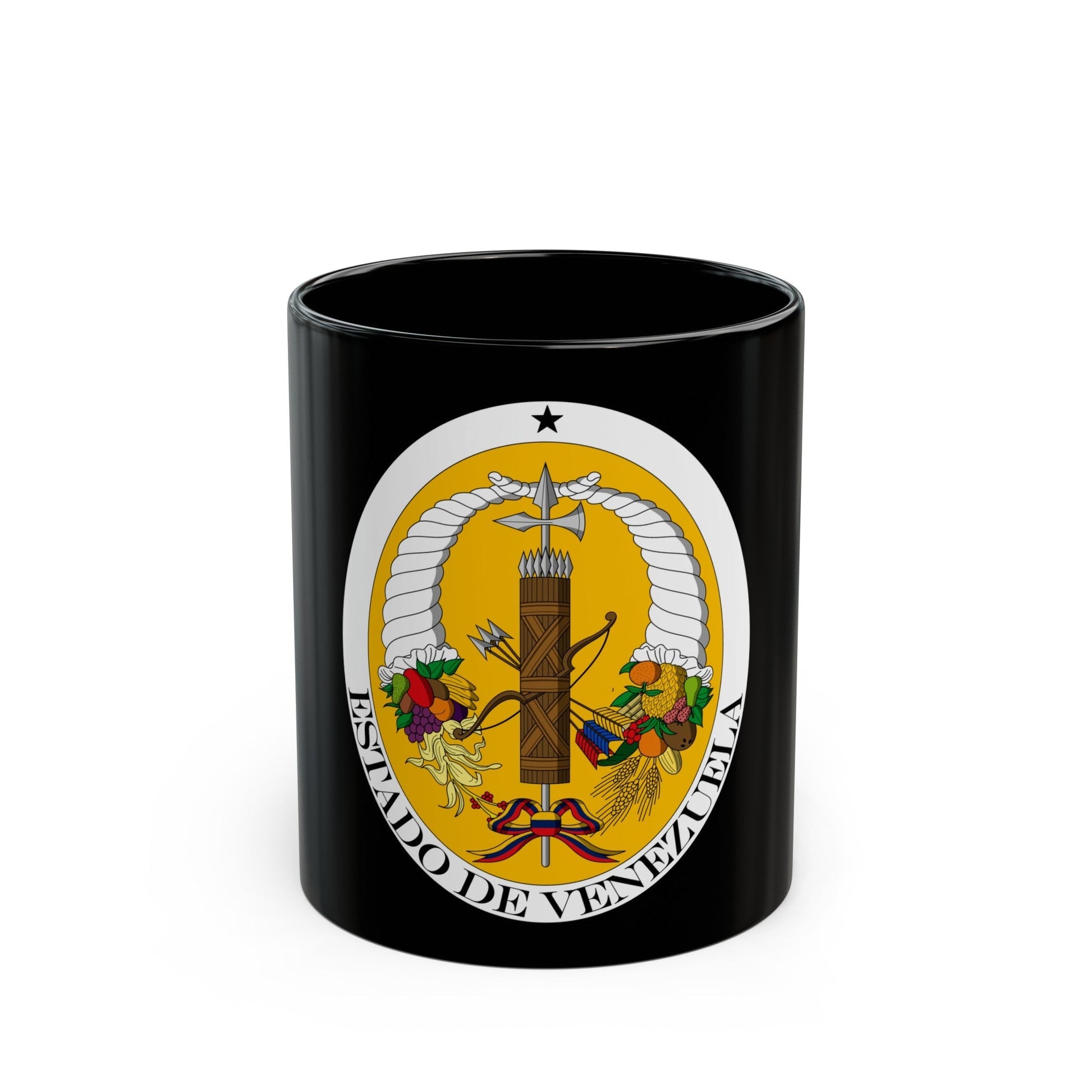 Coat of arms of Venezuela (1830-1836) - Black Coffee Mug-11oz-The Sticker Space