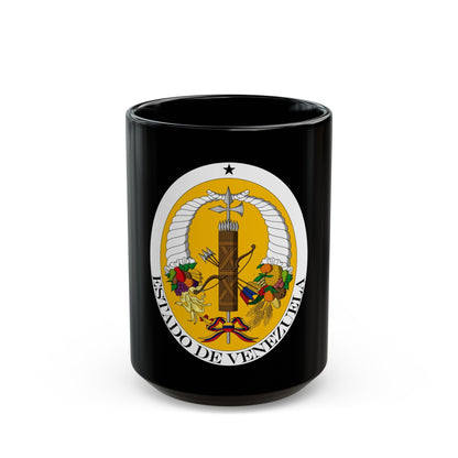 Coat of arms of Venezuela (1830-1836) - Black Coffee Mug-15oz-The Sticker Space