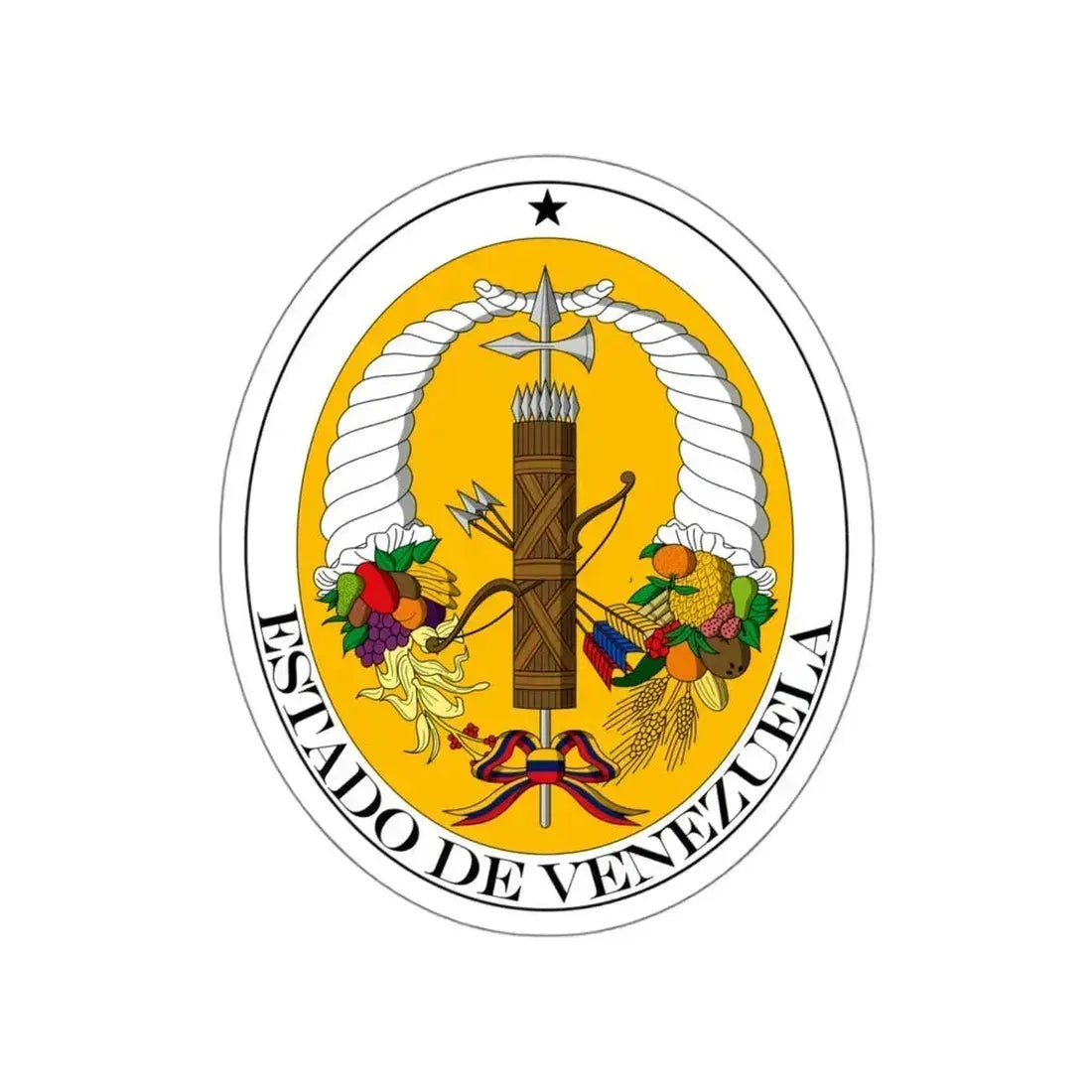 Coat of arms of Venezuela (1830-1836) STICKER Vinyl Die-Cut Decal 5 Inch - The Sticker Space