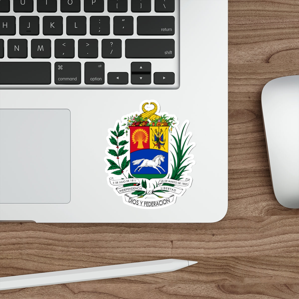 Coat of arms of Venezuela (1871) STICKER Vinyl Die-Cut Decal-The Sticker Space