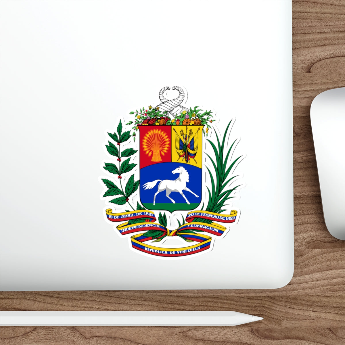 Coat of arms of Venezuela (1954-2006) STICKER Vinyl Die-Cut Decal-The Sticker Space