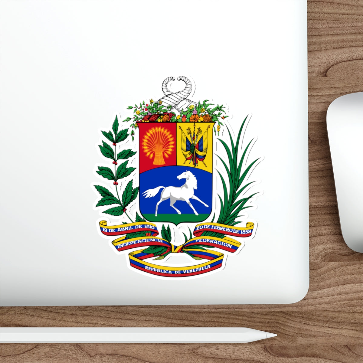 Coat of arms of Venezuela (1954-2006) STICKER Vinyl Die-Cut Decal-The Sticker Space