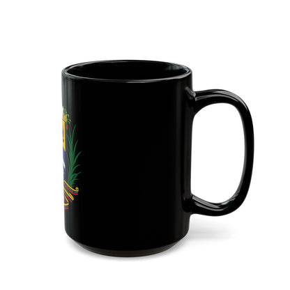 Coat of arms of Venezuela - Black Coffee Mug-The Sticker Space